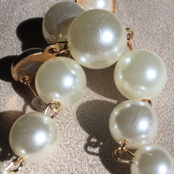 New! Faux Pearl Drop Earrings - Picture 8 of 9
